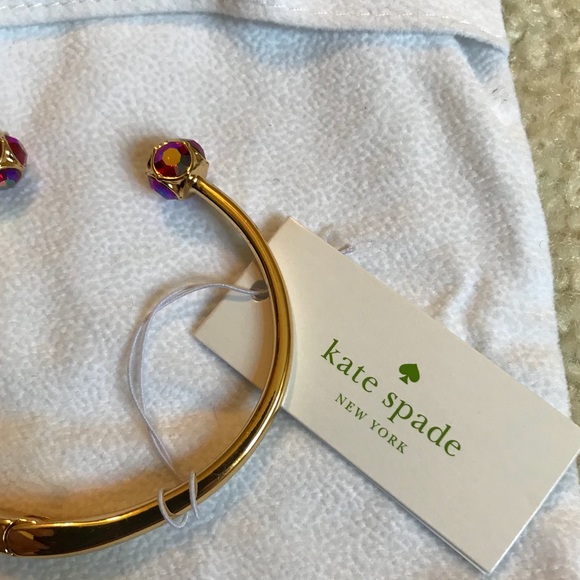 NWT Gold Kate Spade Bracelet W/Crystals - Picture 4 of 4